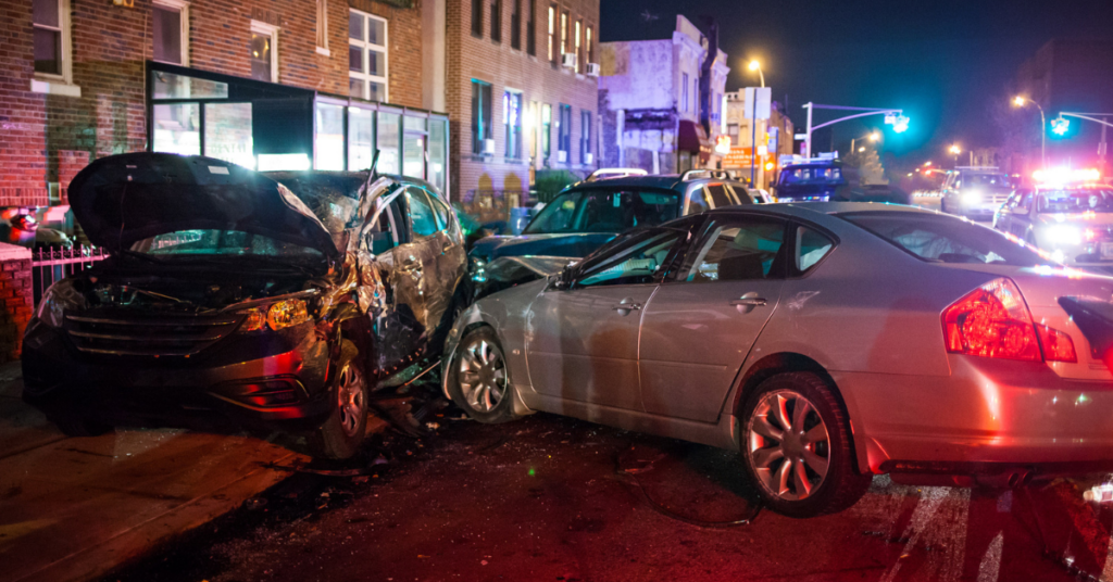 Multiple Car Crashing