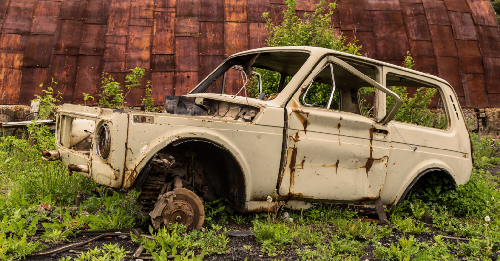 Seeing A Broken Old Car