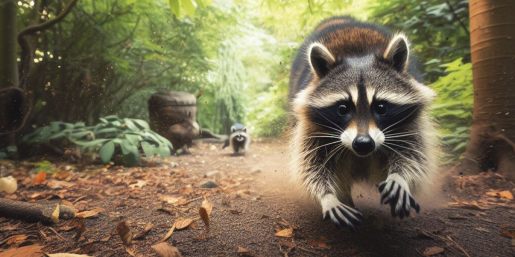 A Raccoon Chasing After You
