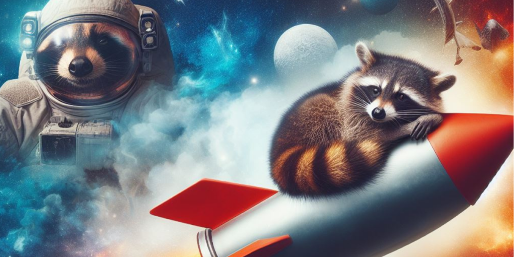 Dream of Flying with Rocket Raccoon in Space